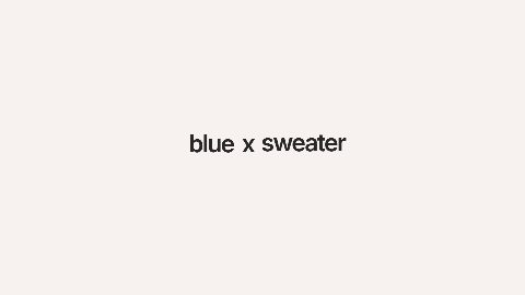 Blue Sweater Intro Video: a frame of the template