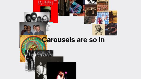 Text + Circle Carousel 3: a frame of the template