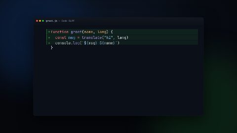 Code Diff template