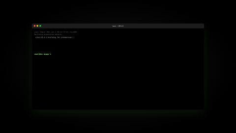 Code Snippet - Apple Terminal Pro: a frame of the template