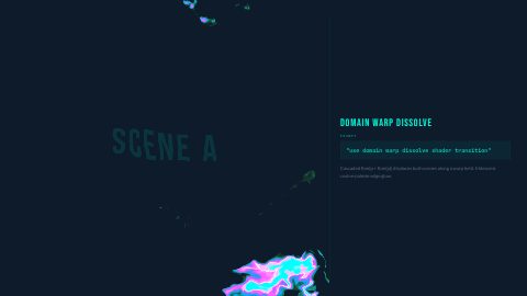 Domain Warp Dissolve: a frame of the template