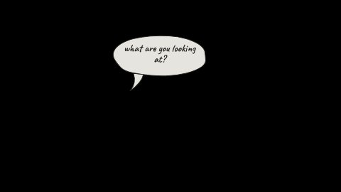 Speech Bubble: a frame of the template
