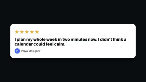 Review card template