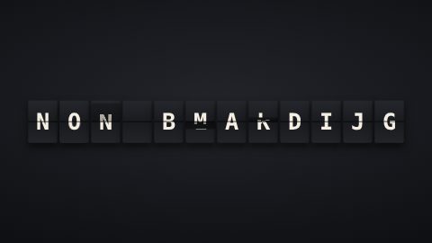 Split-Flap Board template