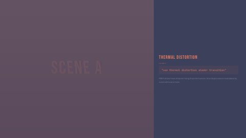 Thermal Distortion: a frame of the template