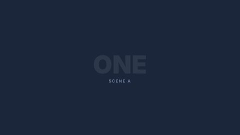 3D Transitions: a frame of the template