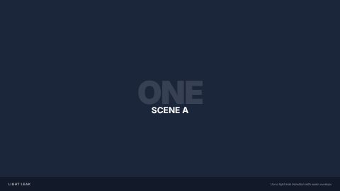 Light Transitions: a frame of the template